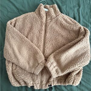 Derek Heart Tan Sherpa Jacket